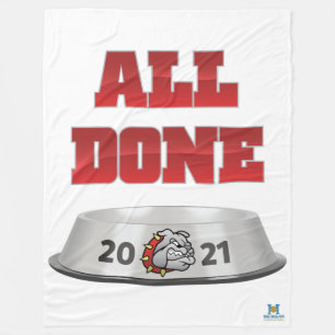 Mason Bulldogs #7 Fleece Blanket