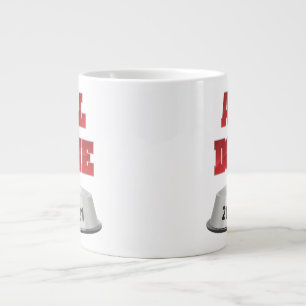 Mason Bulldogs #7 Large Coffee Mug