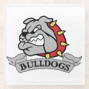 Mason Bulldogs Glass Coaster