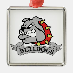 Mason Bulldogs Metal Ornament