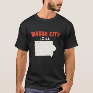 Mason City Iowa USA State America Travel Iowan T-Shirt