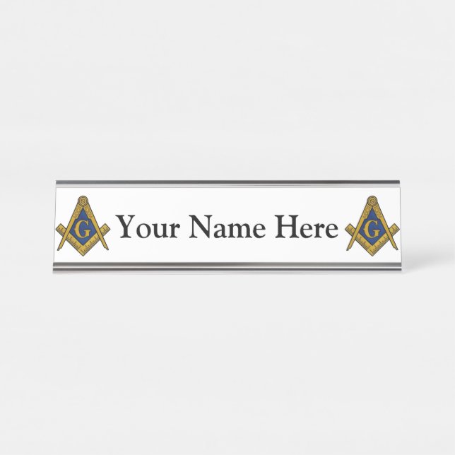 MASON DESK NAME PLATE (Front)