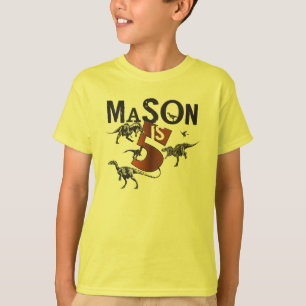 Mason Dinosaur Birthday Shirt