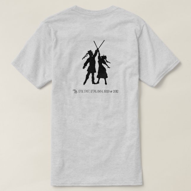 Mason Dixon Border Morris--small lantern T-Shirt (Design Back)