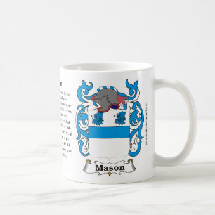 Mason Family Coat of Arms Mug