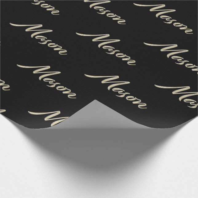 Mason first name name fine wrapping paper paper (Corner)