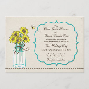 Mason Jar Arrangement Invitation