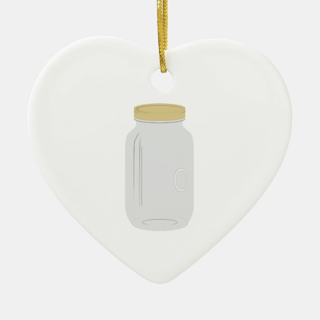 Mason Jar Ceramic Tree Decoration (Front)