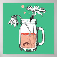 mason jar daisy drowns