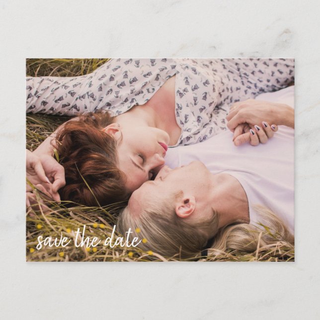 Mason Jar & Fireflies Rustic Wedding Save the Date Announcement Postcard (Front)