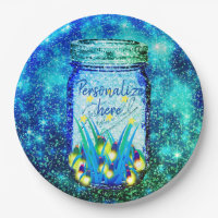 Mason jar lightning bug glowing firefly  magnet