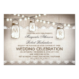 Burlap And Lace Wedding Invitations Announcements Burlap And Lace Wedding Invitations Announcements