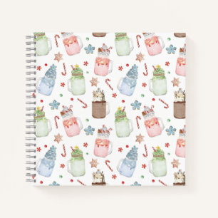 Mason Jar Milkshakes Candy Canes Christmas Recipe Notebook