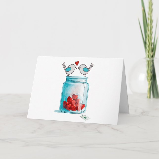 Mason Jar of Love Card (Front)