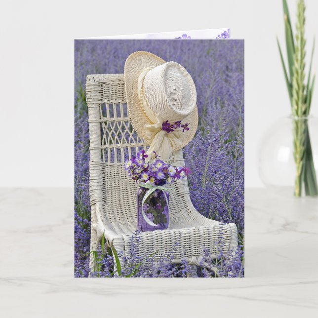Mason Jar on Chair Card Friendship (Front)