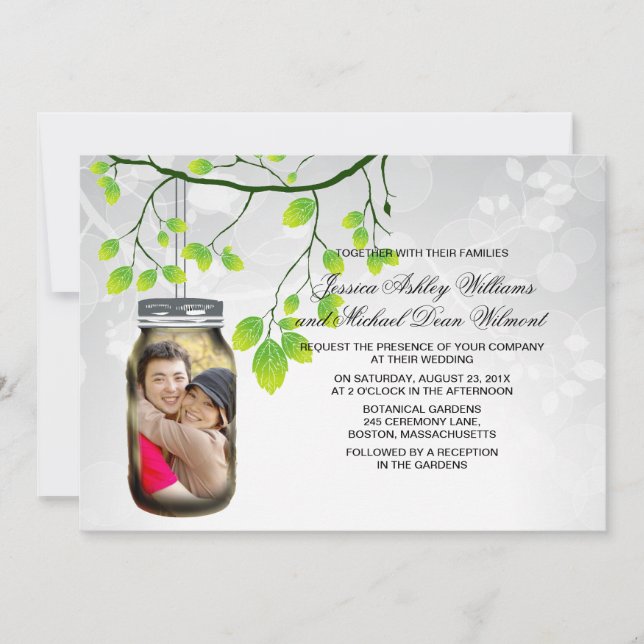 Mason Jar Outdoor Wedding Template (Front)