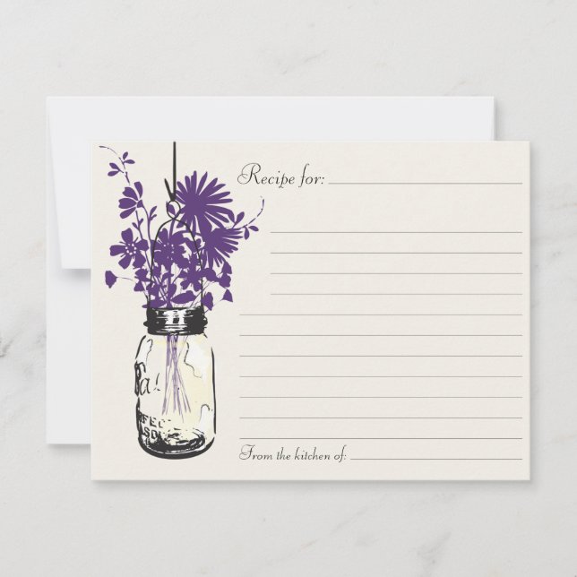Mason Jar Recipe Card (Front)