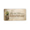 mason jar rustic address labels for weddings