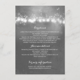 Mason Jar Rustic Wedding Details Enclosure Card