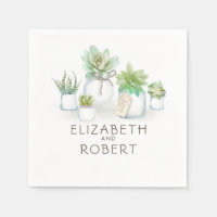 Mason Jar Succulents Rustic Country