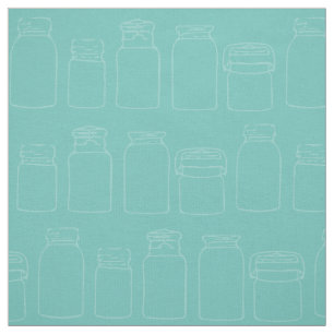 Mason Jars Canning Jar Pattern Fabric