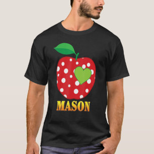 Mason Love School Back To School Boy Kid Student T T-Shirt