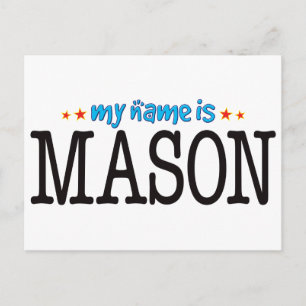 Mason Name Postcard
