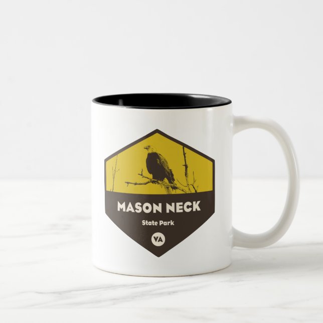 Mason Neck State Park Two-Tone Coffee Mug (Right)