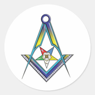 Mason OES Classic Round Sticker