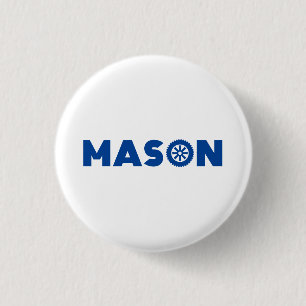 Mason Petrol Head 3 Cm Round Badge