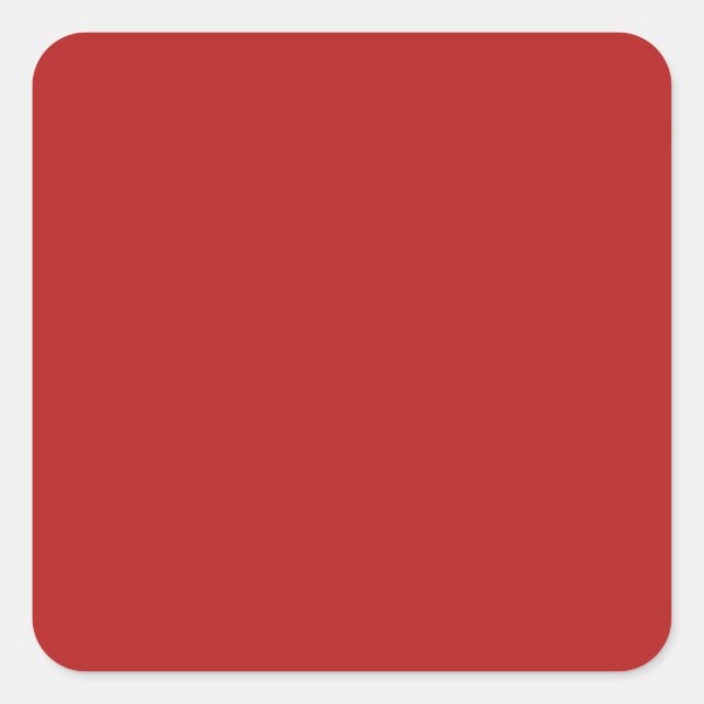Mason Red Designer Full Colour Square Sticker (Front)