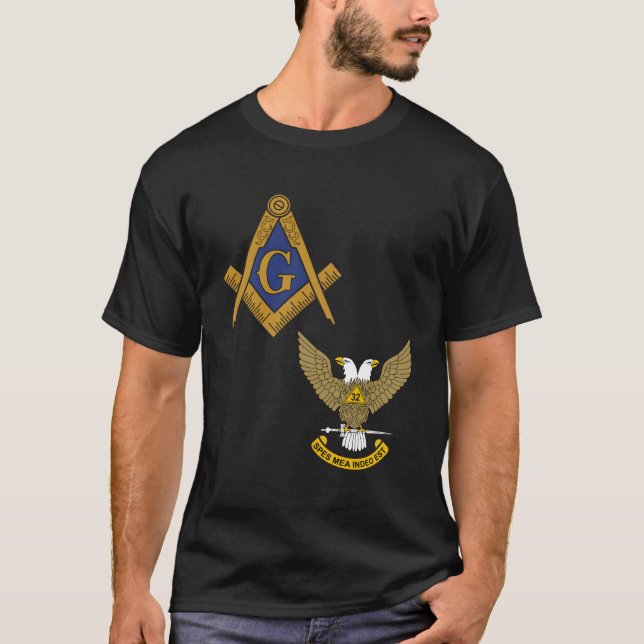 Mason Scottish Rite Long Sleeve Shirt Masonic 32Nd (Front)