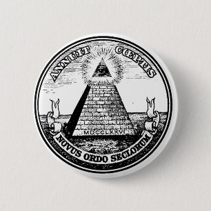 masonic 6 cm round badge