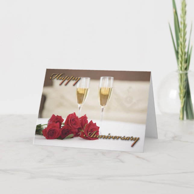 Masonic Anniversary Card (Front)