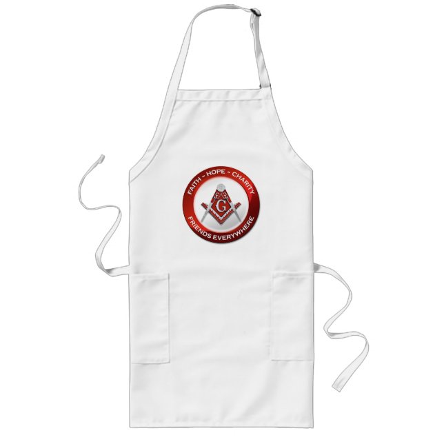 Masonic Apron - Red (Front)