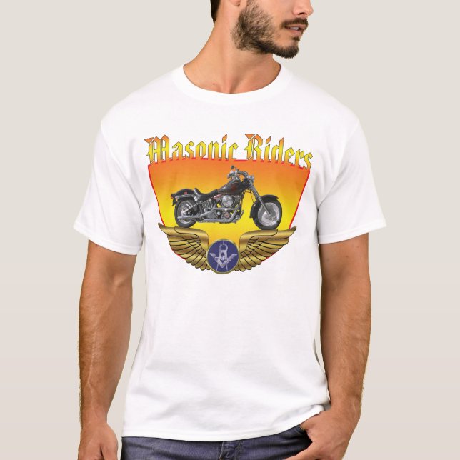Masonic bikers wings T-Shirt (Front)