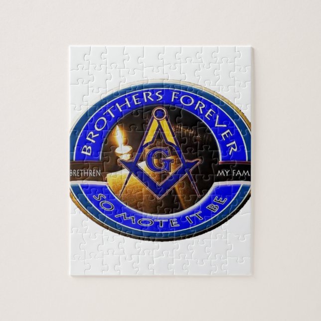 Masonic Brothers Jigsaw Puzzle (Vertical)