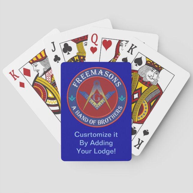 Masonic Brothers Playing Cards (Back)