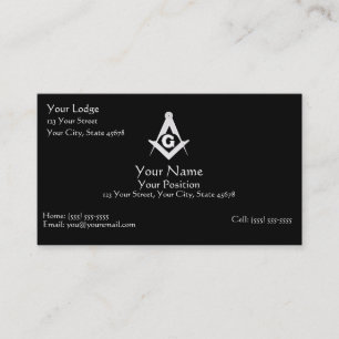 Masonic Business Card