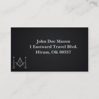 Masonic Business Cards - Memento Mori