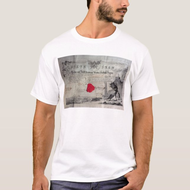 Masonic certificate, 1785 T-Shirt (Front)