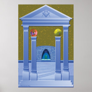 MASONIC CHAMBER DREAM SCAPE POSTER