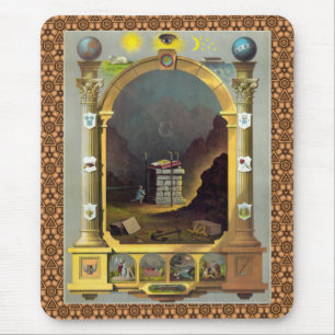 Masonic Chart 2 Mouse Pad