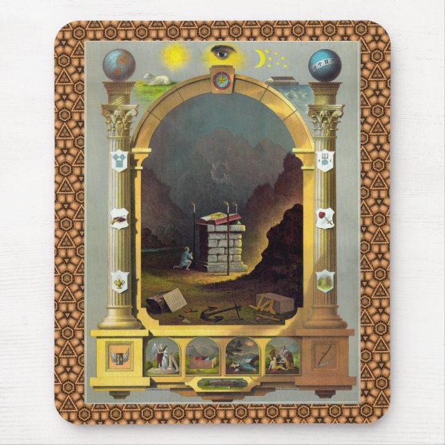Masonic Chart 2 Mouse Pad (Front)