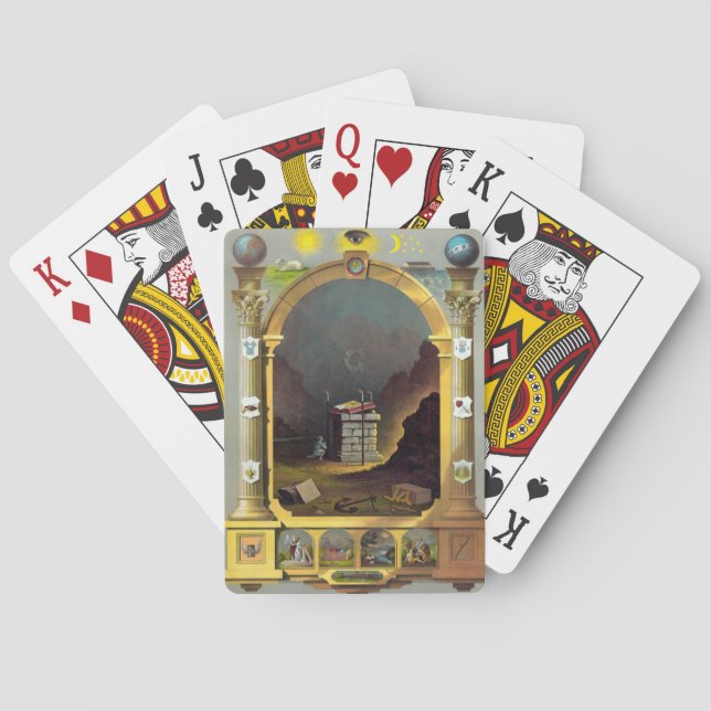 Masonic Chart Playing Cards (Back)