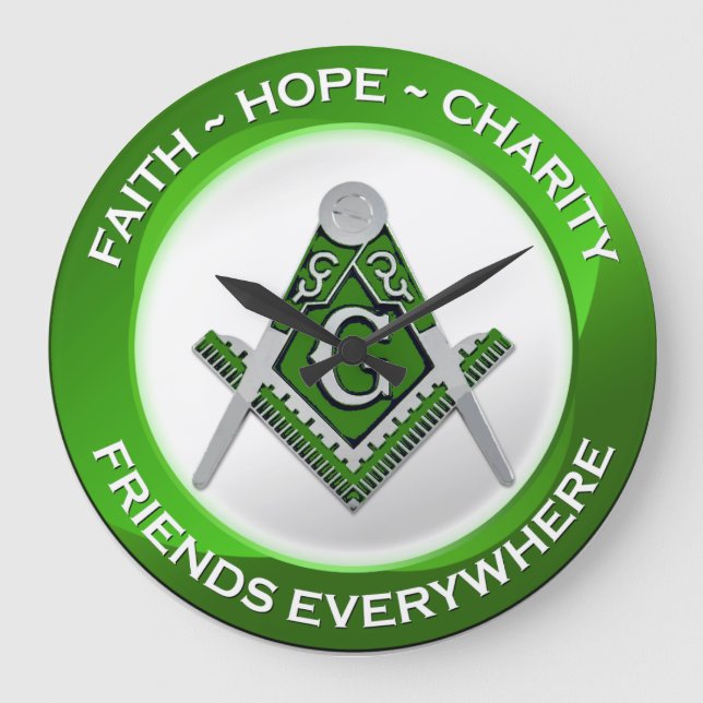 Masonic Clock Green (Front)