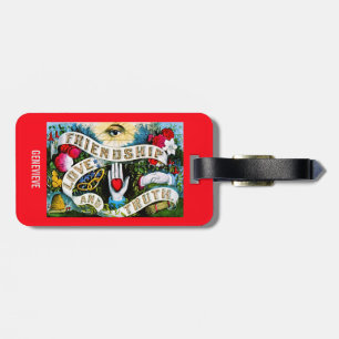 Masonic Colourful Truth Romantic Love Friendship Luggage Tag