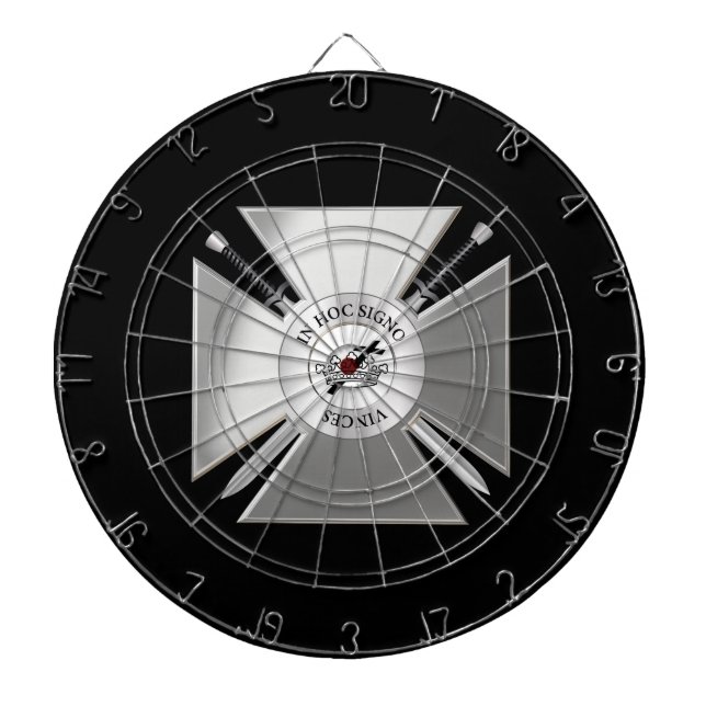Masonic cross dartboard (Front)