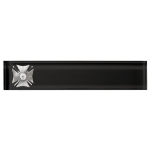 Masonic cross nameplate