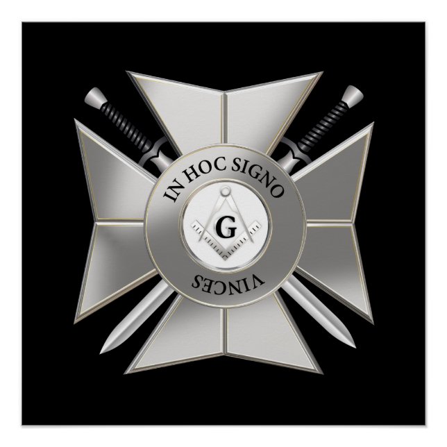 Masonic cross poster (Front)